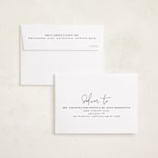"Just Me" - Birth Announcements in Midnight by Lehan Veenker - FREE Recipient Addressing