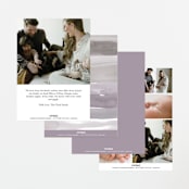 "Two Cute" - Birth Announcements in Silk by Creo Study - Back of Card Options