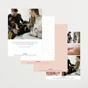 "Meet our baby" - Birth Announcements in Blush by Elan Studio - Back of Card Options