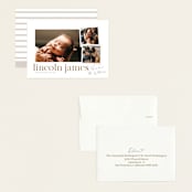 "Little Snaps" - Birth Announcements in Linen by Robert and Stella - Assembled