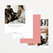 "Sweetest" - Birth Announcements in Rose by Jenna Holcomb - Back of Card Options