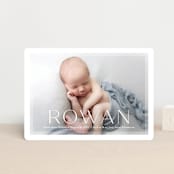 "Frosted Frame" - Birth Announcements in Sugar by Jessica Williams - Front