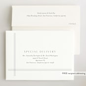 "Soft plaid" - Birth Announcements in Cement by Stacey Meacham - FREE Recipient Addressing