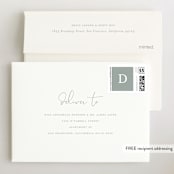 "Delicate" - Birth Announcements in Powder by Sara Hicks Malone - FREE Recipient Addressing