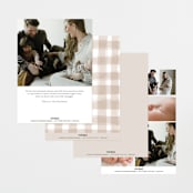 "Edgy" - Birth Announcements in Snow by Pixel and Hank - Back of Card Options