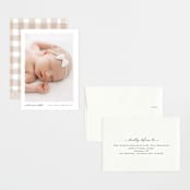 "Edgy" - Birth Announcements in Snow by Pixel and Hank - Assembled