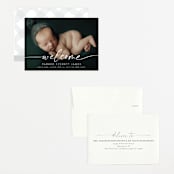 "Little Welcome" - Birth Announcements in Cloud by Susan Asbill - Assembled