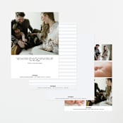 "Love Multiplies" - Birth Announcements in Dusty Blue by Julie Murray - Back of Card Options