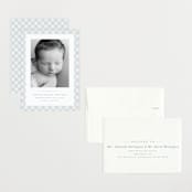 "Checked" - Birth Announcements in Sky by Lea Delaveris - Assembled