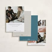 "Doodle Frame" - Birth Announcements in Deep Pond by Zove Ahhh - Back of Card Options