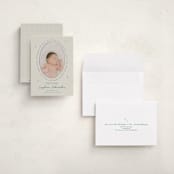 "Doodle Frame" - Birth Announcements in Deep Pond by Zove Ahhh - Assembled