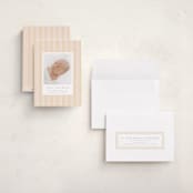 "patterned stripes" - Birth Announcements in Blush by Ellen Schlegelmilch - Assembled