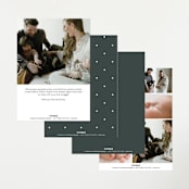 "headline" - Birth Announcements in Hunter by JoAnn Jinks - Back of Card Options