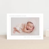 "Simply Serene" - Birth Announcements in Blush by Lauren Chism - Front