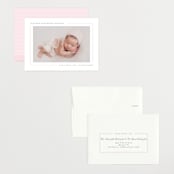 "Simply Serene" - Birth Announcements in Blush by Lauren Chism - Assembled