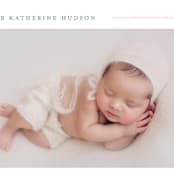 "Simply Serene" - Birth Announcements in Blush by Lauren Chism - Detail