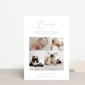 "Namely" - Birth Announcements in Blush by Sarah Brown - Front