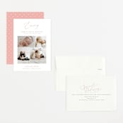 "Namely" - Birth Announcements in Blush by Sarah Brown - Assembled