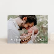"our newest" - Birth Announcements in Powder by Abi de Leon - Front