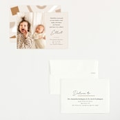 "Siblings" - Birth Announcements in Bamboo by Corinne Malesic - Assembled