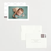 "most simple" - Birth Announcements in Warm Grey by Phrosné Barwood - Assembled