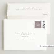 "most simple" - Birth Announcements in Warm Grey by Phrosné Barwood - FREE Recipient Addressing