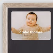 "News" - Birth Announcements in Swiss Coffee by Sara Hicks Malone - Front