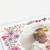 "Blossom Baby" - Birth Announcements in Rose by Morgan Ramberg - Detail