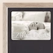 "Flourished" - Birth Announcements in Ice by Everett Paper Goods - Front
