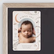 "Galaxy" - Birth Announcements in Mocha by Alethea and Ruth - Front