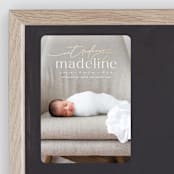 "Mist" - Birth Announcements in Parchment by Everett Paper Goods - Front