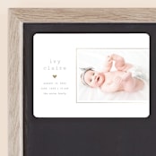 "Our Little Love" - Birth Announcements in Cloud by Carolyn Nicks - Front