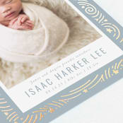"Star Bright" - Birth Announcements in Slateblue by Meggy Masters - Detail