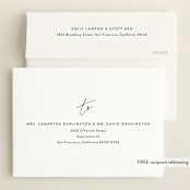"So Current" - Birth Announcements in Navy by Carolyn MacLaren - FREE Recipient Addressing