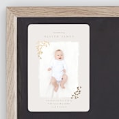 "Tiny Sprigs" - Birth Announcements in Latte by Kristie Kern - Front