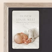 "Our Hearts" - Birth Announcements in Fog by Julia Hall - Front