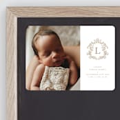"Crested" - Birth Announcements in Fawn by mo kelley - Front