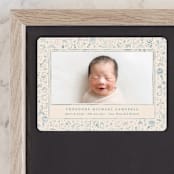 "Iconic bebe" - Birth Announcements in Bluebird by Creo Study - Front