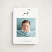 "Just Me" - Birth Announcements in Midnight by Lehan Veenker - Front