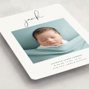 "Just Me" - Birth Announcements in Midnight by Lehan Veenker - Detail