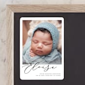 "First-Name Basis" - Birth Announcements in Onyx by Genna Blackburn - Front