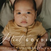 "Modern Meet" - Birth Announcements in Linen by Erica Krystek - Detail
