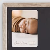 "Swaddle" - Birth Announcements in Rust by Stacey Meacham - Front