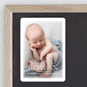 "Frosted Frame" - Birth Announcements in Sugar by Jessica Williams - Front