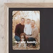 "We Are Family" - Birth Announcements in Cotton by Corinne Malesic - Front
