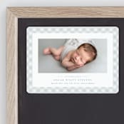 "Checked" - Birth Announcements in Sky by Lea Delaveris - Front
