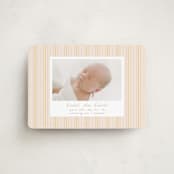 "patterned stripes" - Birth Announcements in Blush by Ellen Schlegelmilch - Front