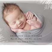 "whispering botanicals" - Birth Announcements in Cotton by Faith Dorn - Detail