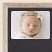 "Enchanted Love" - Birth Announcements in Noir by Ashlee Townsend - Front