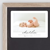 "Special Name" - Birth Announcements in Slate by Shirley Lin Schneider - Front